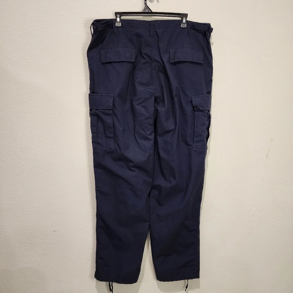 TruSpec Navy Blue Tactical Pants Cargo Pockets Size XL Long EMS
